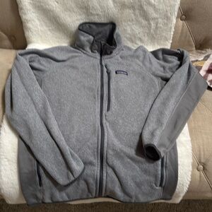 Patagonia Men's Better Sweater Fleece Jacket Full zip Grey / Stone  Size Large